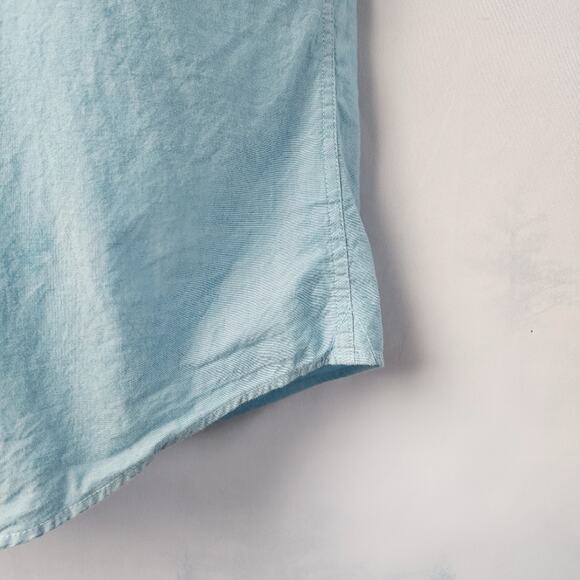 Tommy Hilfiger Custom Fit Baby Blue Button Down Shirt | Men's Large - Picture 5 of 11